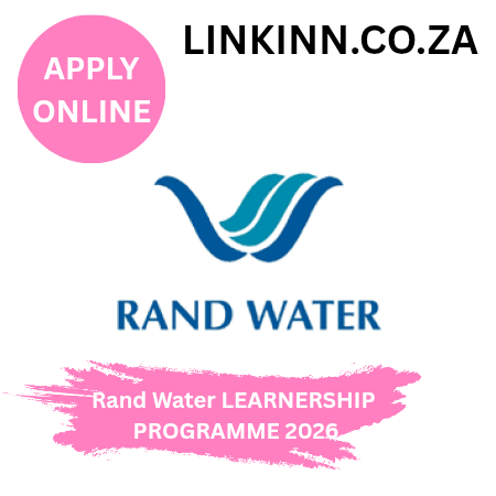 Rand Water Learnership Programme 2026 – Water & Wastewater NQF Level 2 Rand Water Learnership Programme 2026 – Water & Wastewater NQF Level 2