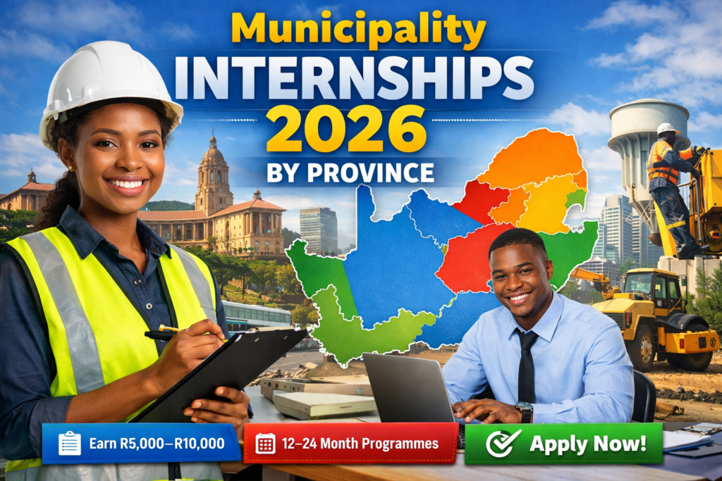 Municipality Internships 2026 by Province 