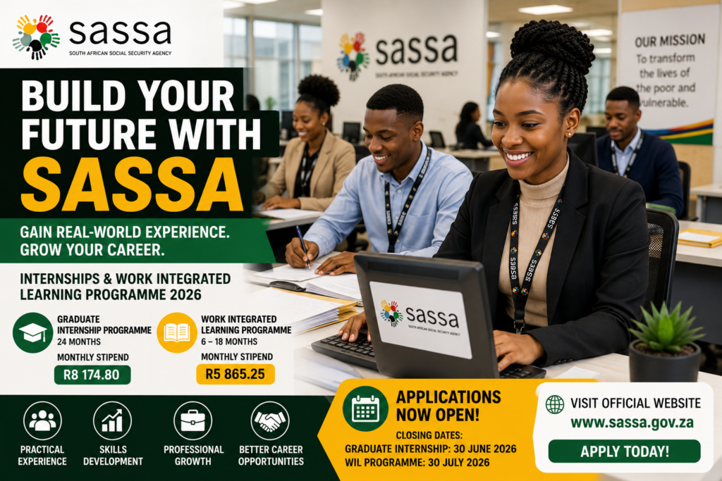 SASSA Internships and Work Integrated Learning Programme 