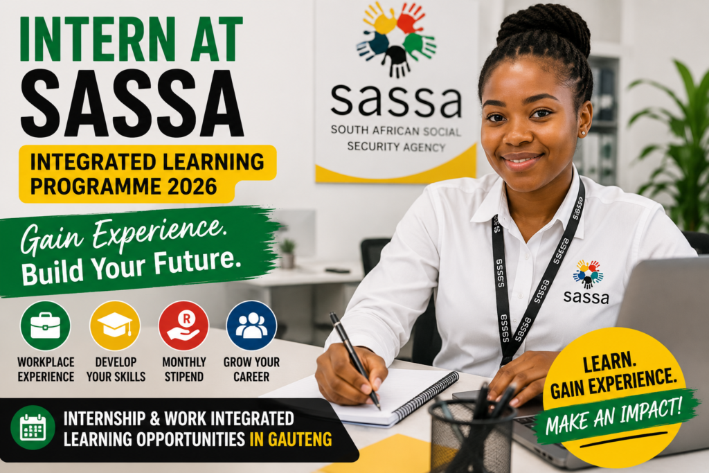 SASSA Gauteng Internship & Work Integrated Learning Programme 