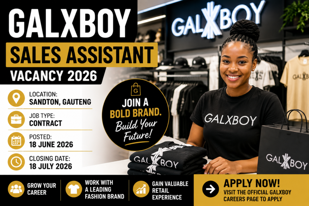 GALXBOY Sales Assistant Vacancy 2026