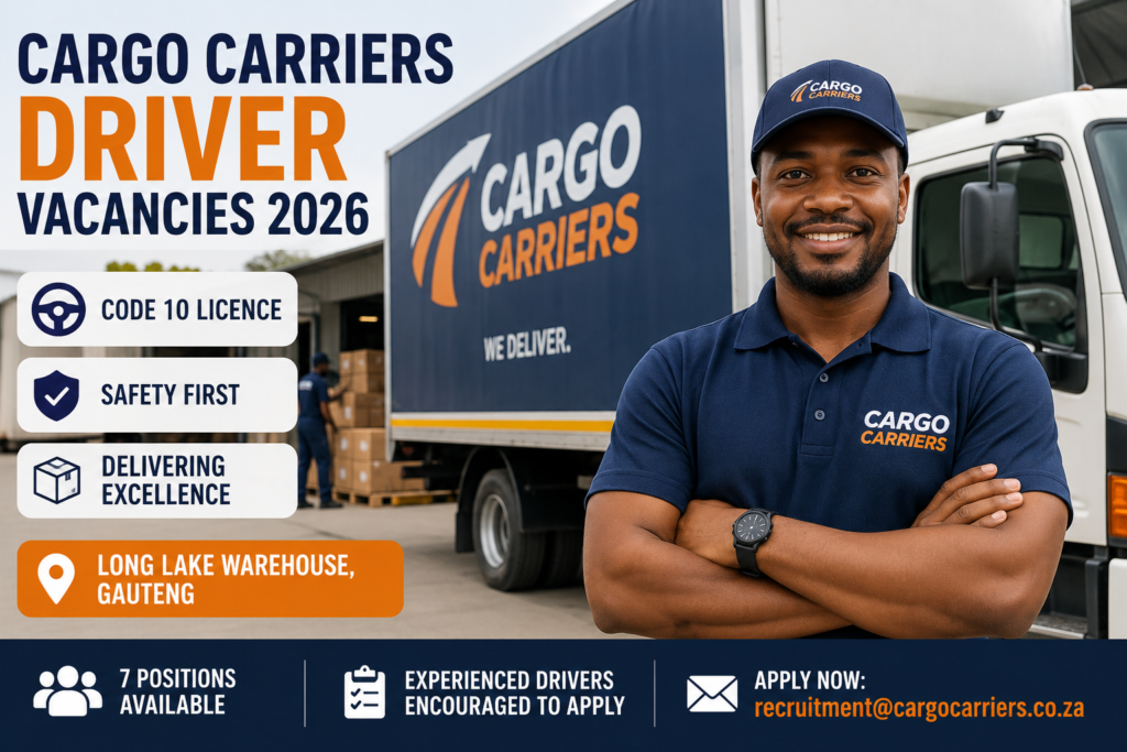 Cargo Carriers Delivery Vehicle Driver Vacancies 2026
