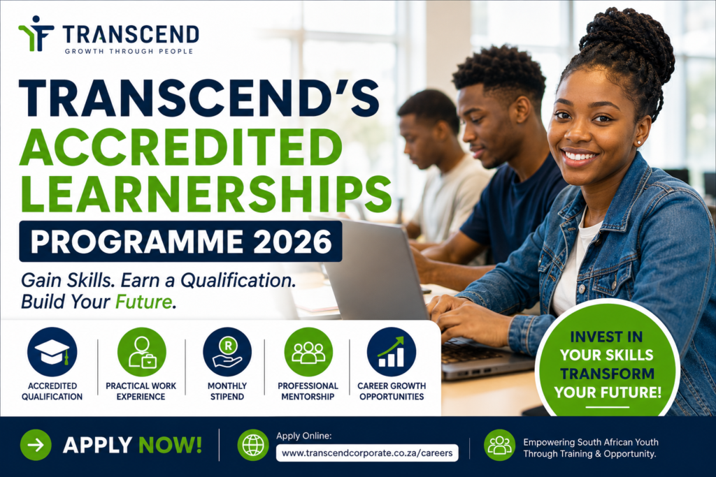 Transcend's Accredited Learnerships Programme 2026