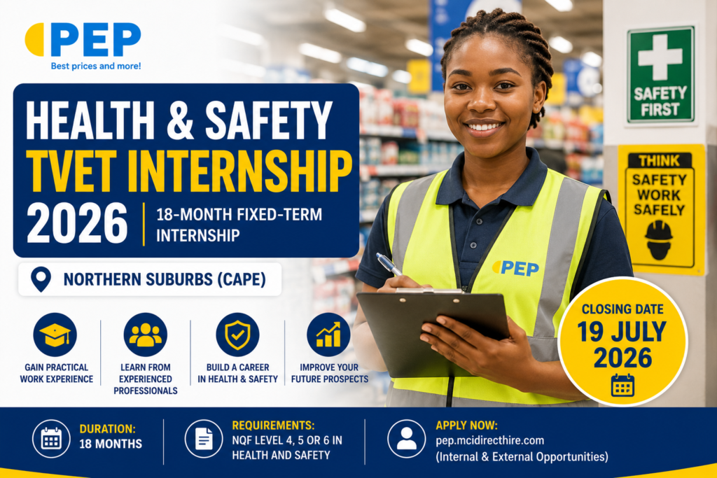 PEP Health and Safety TVET Internship 2026