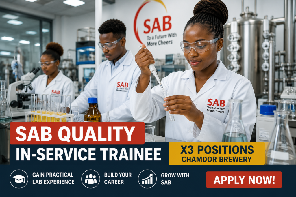 SAB Quality In-Service Trainee x3 2026