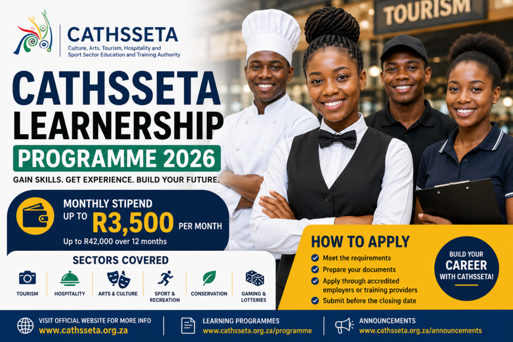 How to Apply for the CATHSSETA Learnership Programme in 2026