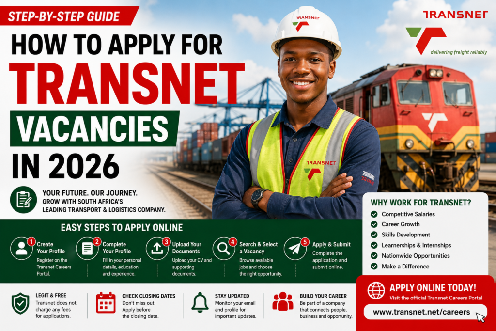 How to Apply for Transnet Vacancies in 2026