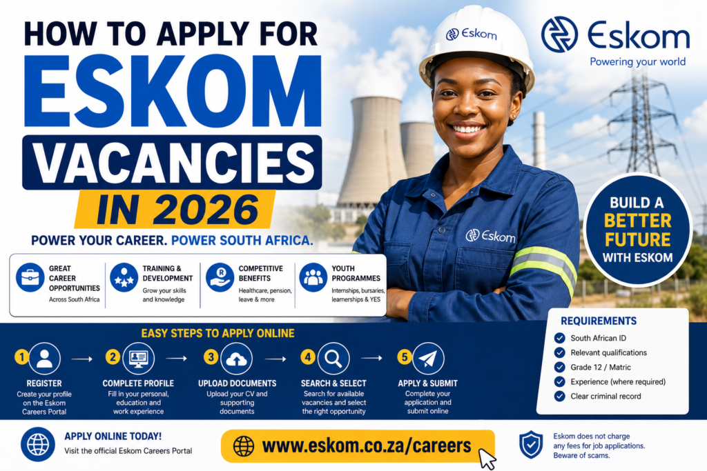 How to Apply for Eskom Vacancies in 2026