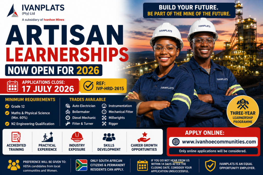 Ivanplats Artisan Learnership Programme 2026