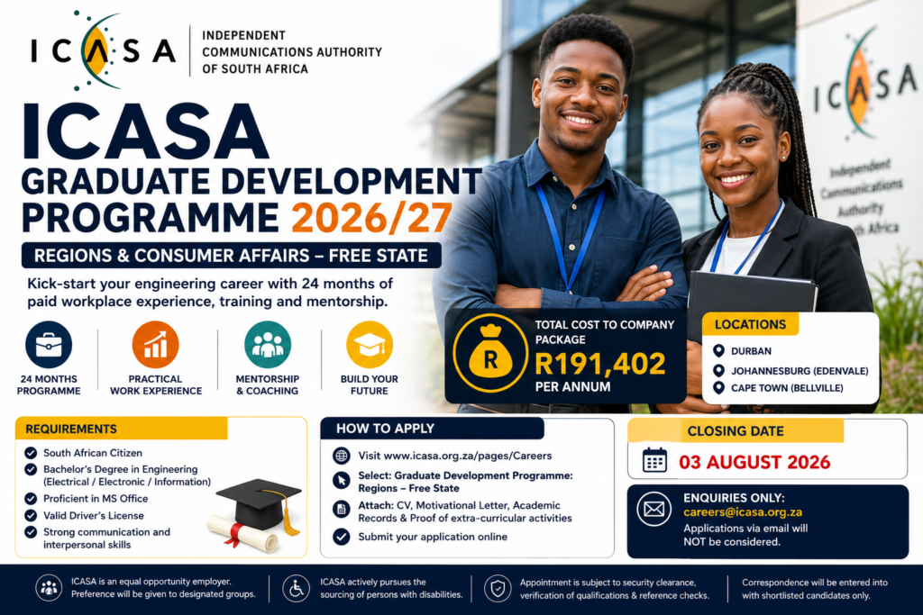 ICASA Graduate Development Programme 2026/27