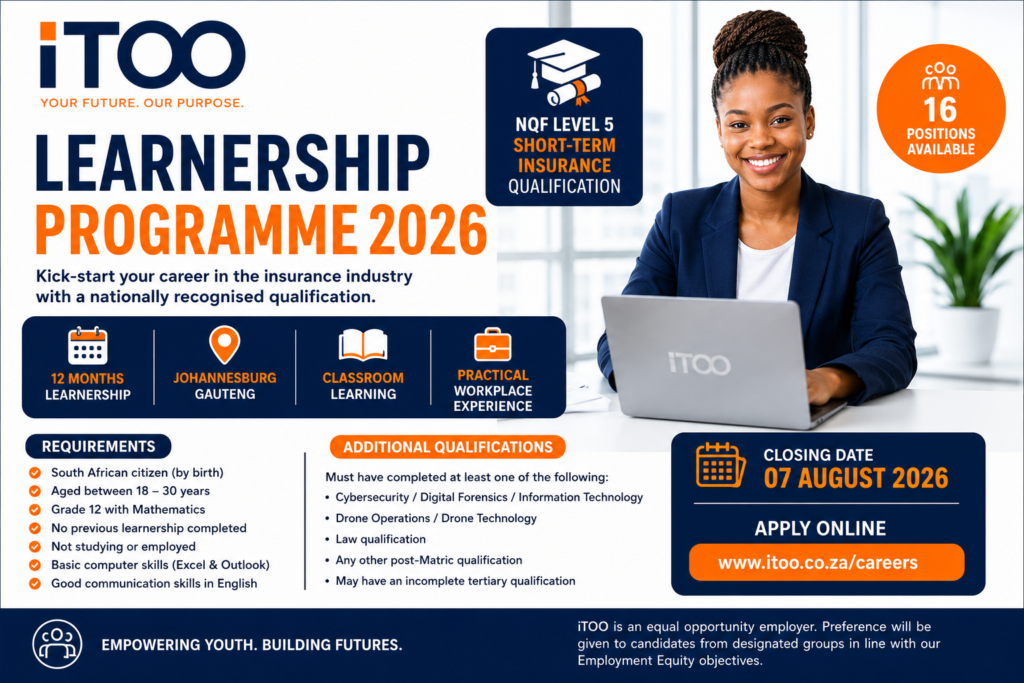 iTOO Learnership Programme 2026