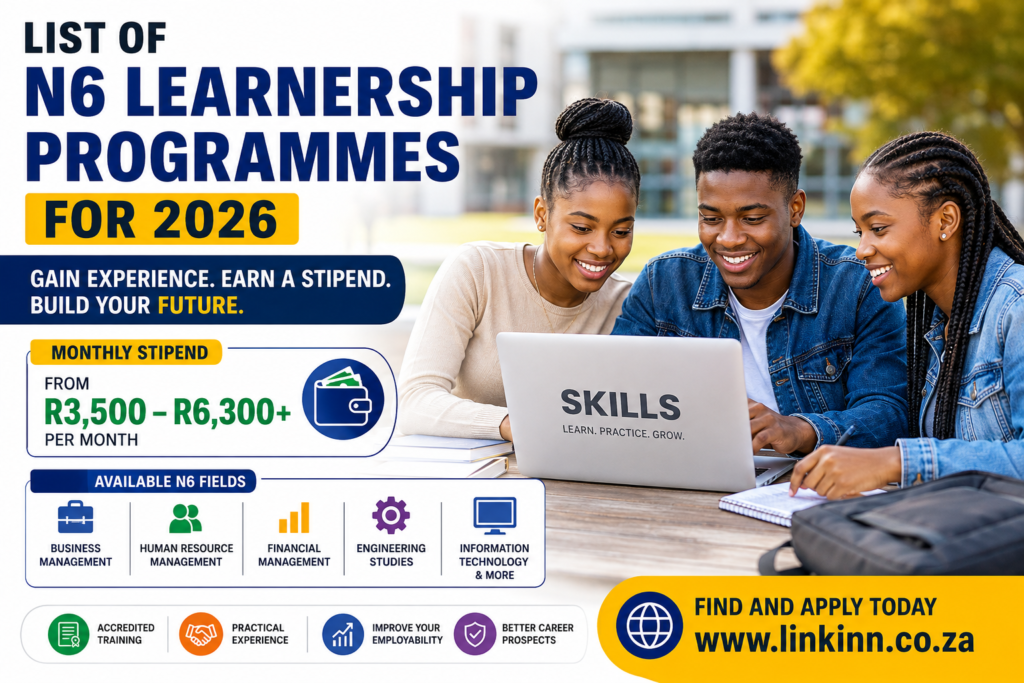 N6 Learnership Programmes 2026