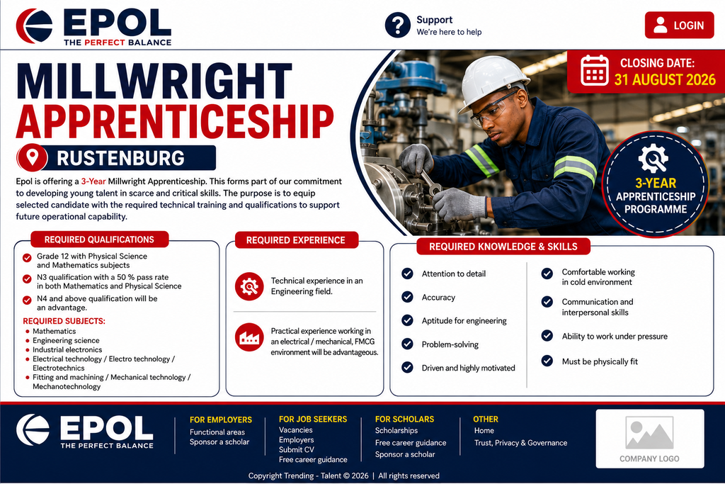 Epol Millwright Apprenticeship 2026