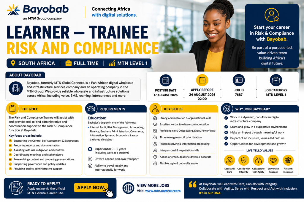 Bayobab Trainee Risk and Compliance 2026